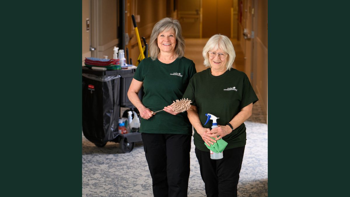 Two staff members at Cedar Community